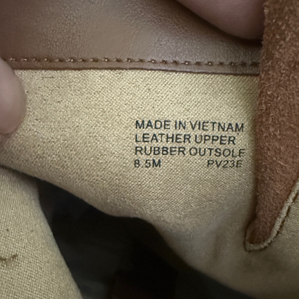 Michael Kors Tan Suede Combat Boots 8.5 women H8N4 - Picture 8 of 8